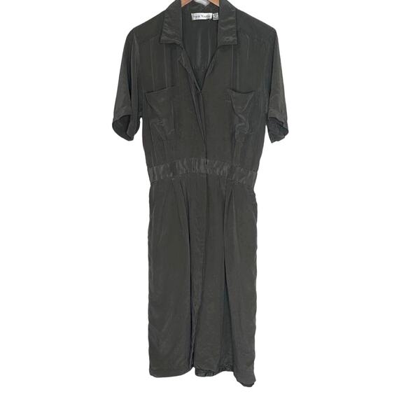 Vintage Frank Young 100% Silk Dress size 12 - Picture 1 of 5